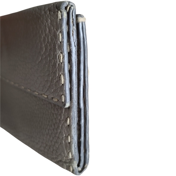 Fendi Metallic Gray Bifold Wallet - Picture 4 of 8